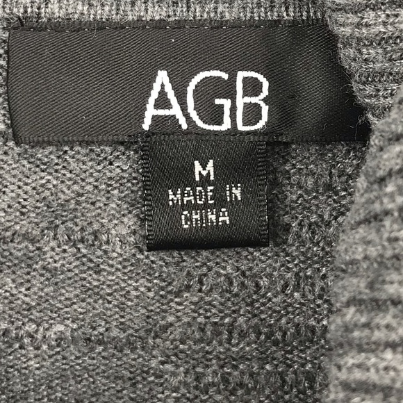 AGB Grey Poncho Cape Cowell Neck Top Size M - Picture 4 of 8